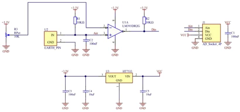 Schematic - M5Stack U019 Humidity Sensor Unit